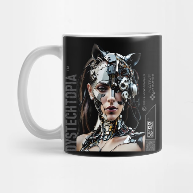 Dystopian Lady Cat (Black) | UndoSisyphus™ Dystechtopia™ Collection by UndoSisyphus